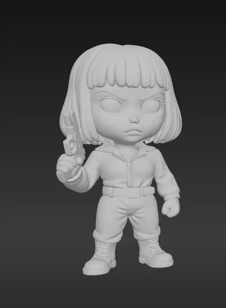 Tokyo La Casa de Papel Chibi Style 3D Model 3D print model_4