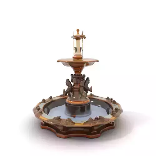 Bronze Ornate Fountain model pack