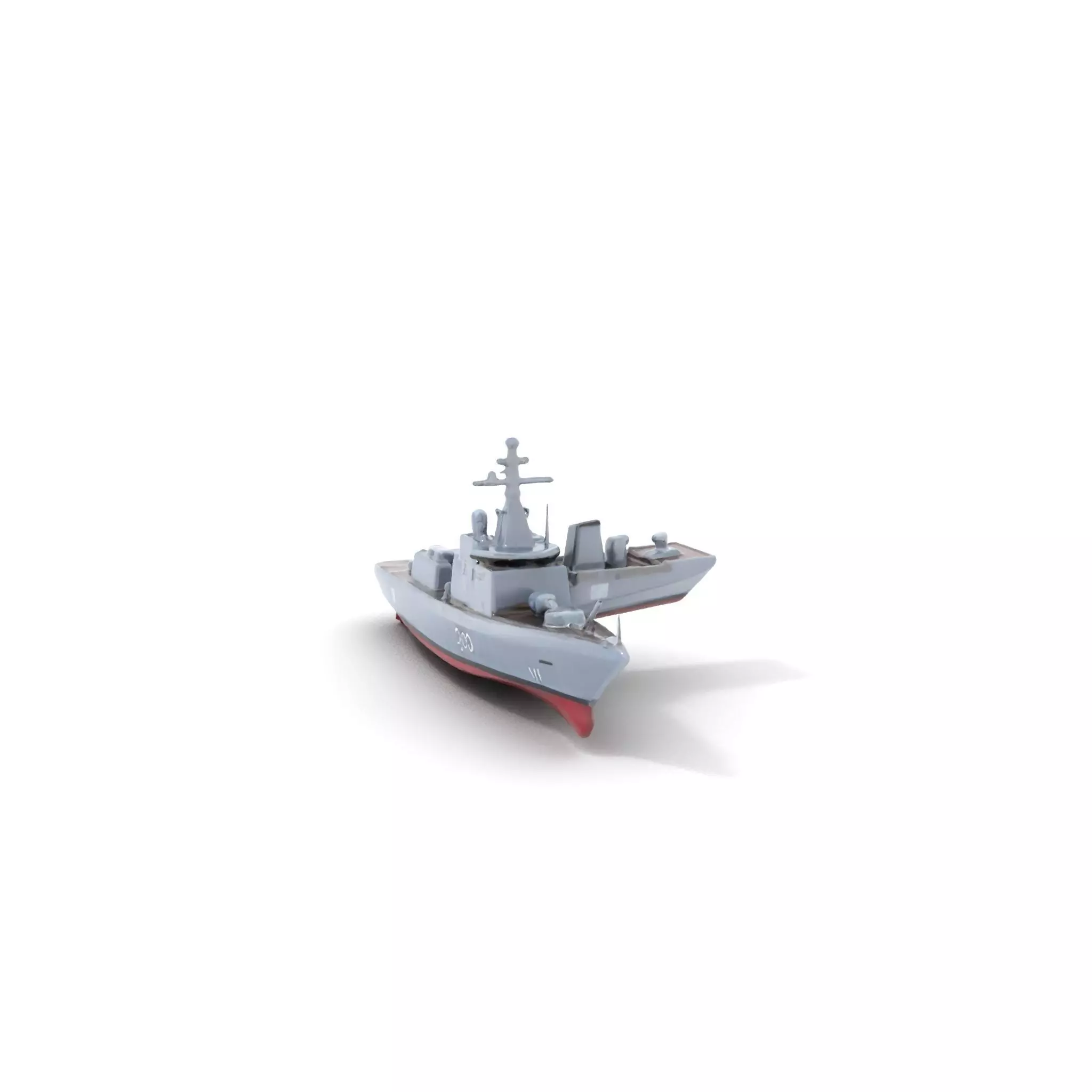 Modern Naval Destroyer model pack Low-poly 3D model_0