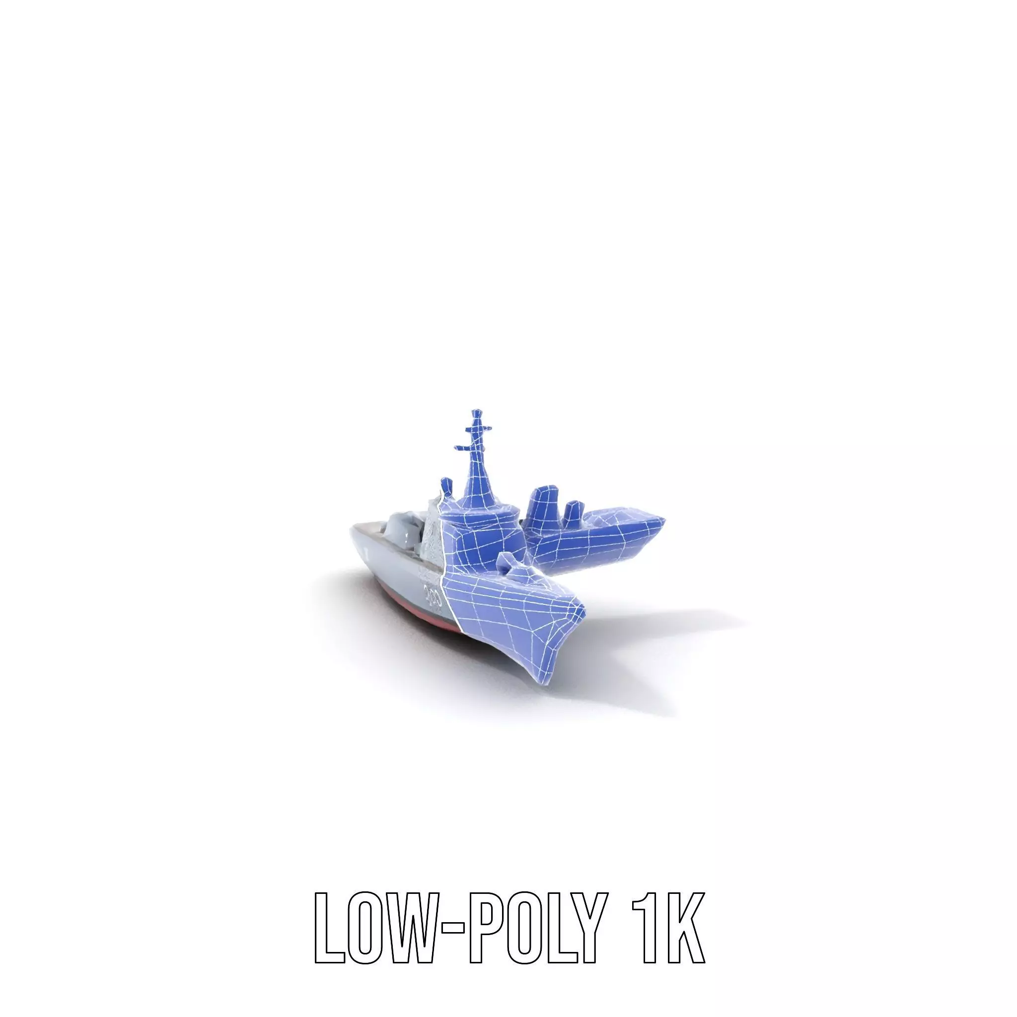 Modern Naval Destroyer model pack Low-poly 3D model_17