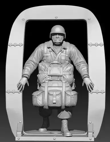 Military paratrooper