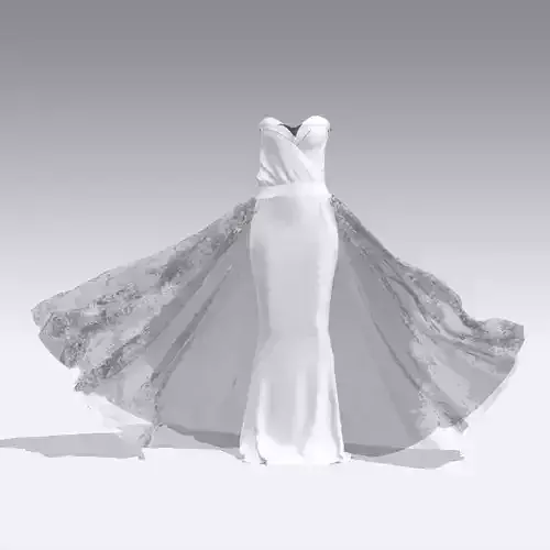 dress heart neckline and fish 