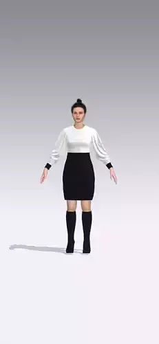 dress black and white color block  watermelon slevee detail look