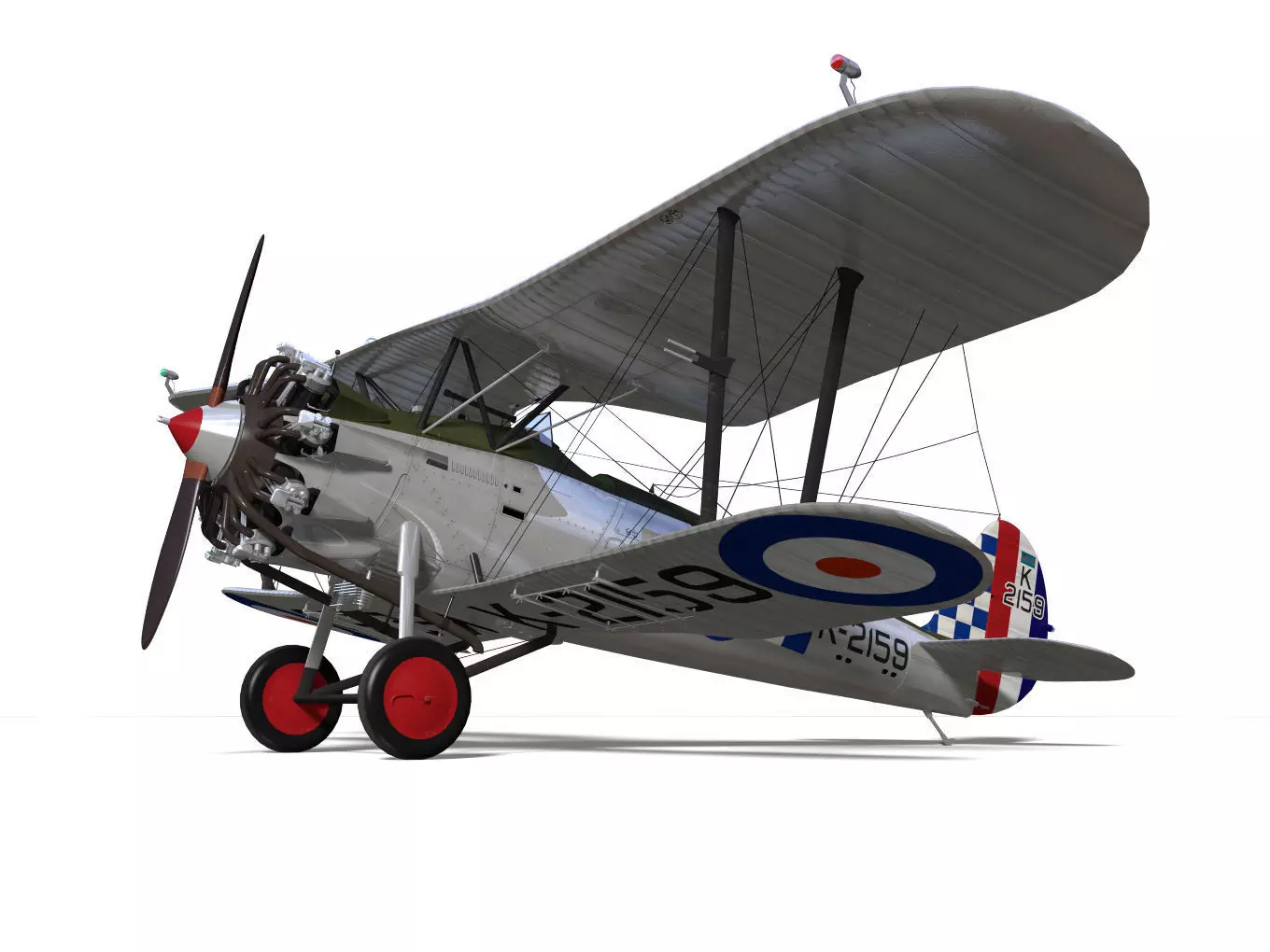 Bristol Bulldog Mk-II 3D model_6