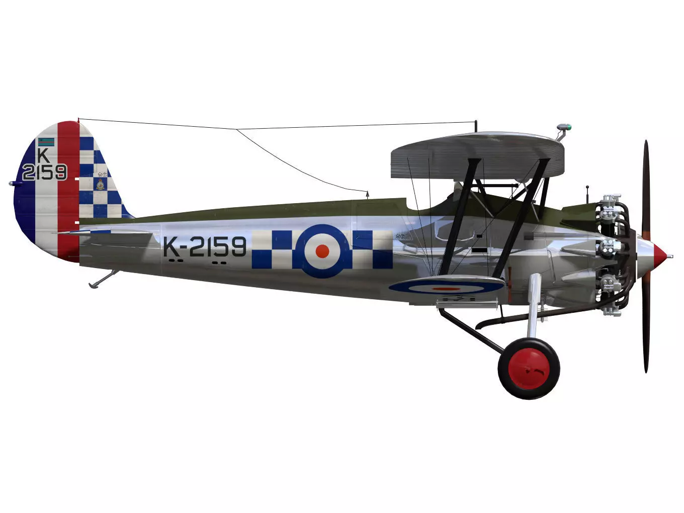 Bristol Bulldog Mk-II 3D model_10