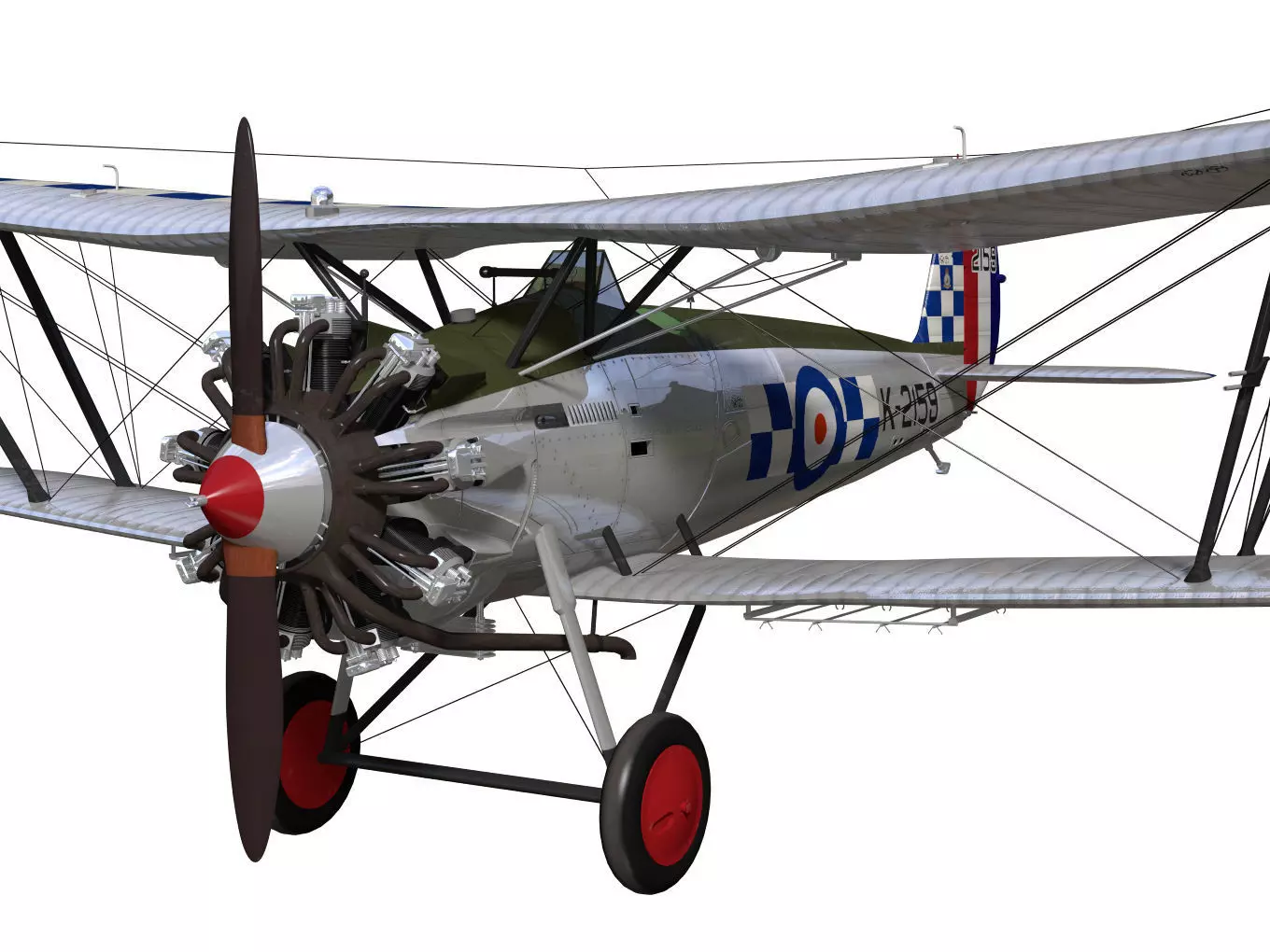 Bristol Bulldog Mk-II 3D model_4
