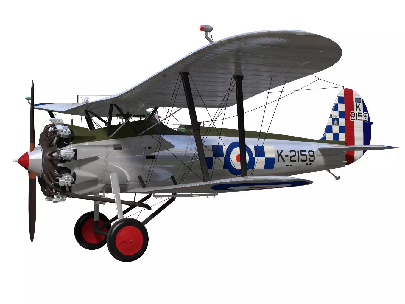 Bristol Bulldog Mk-II 3D model_2