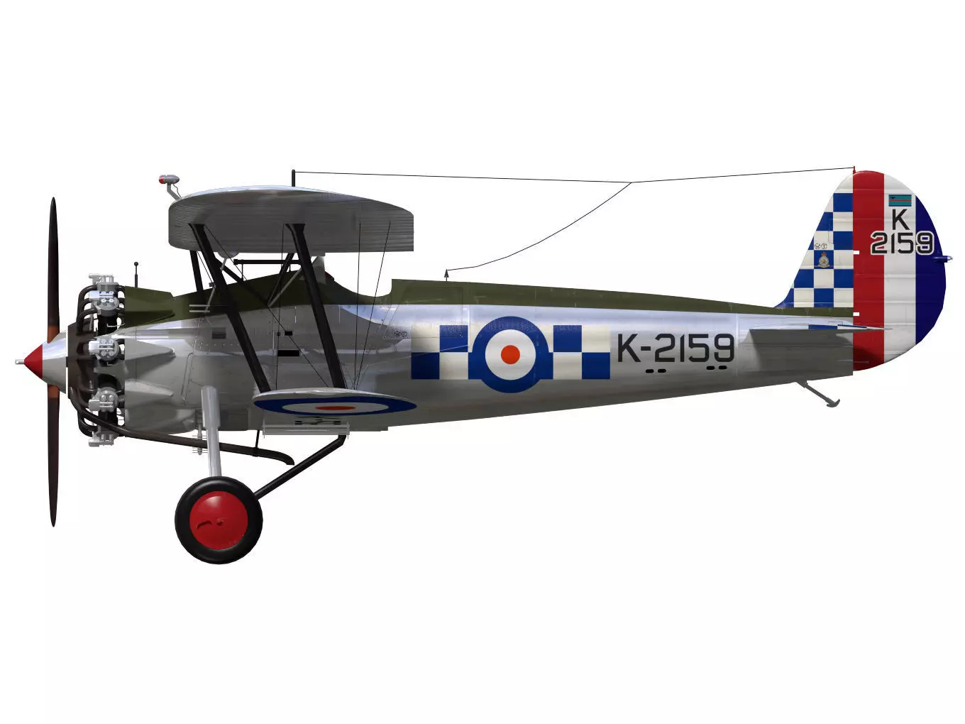 Bristol Bulldog Mk-II 3D model_9