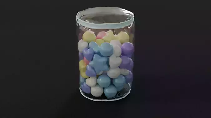 PVC Cylinder Storage Bag with Pastel Colorful Balls 