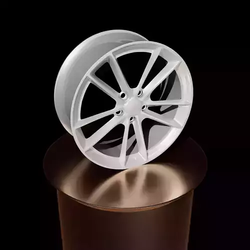 Realistic Car Wheel Rim Model High Quality Game-Ready