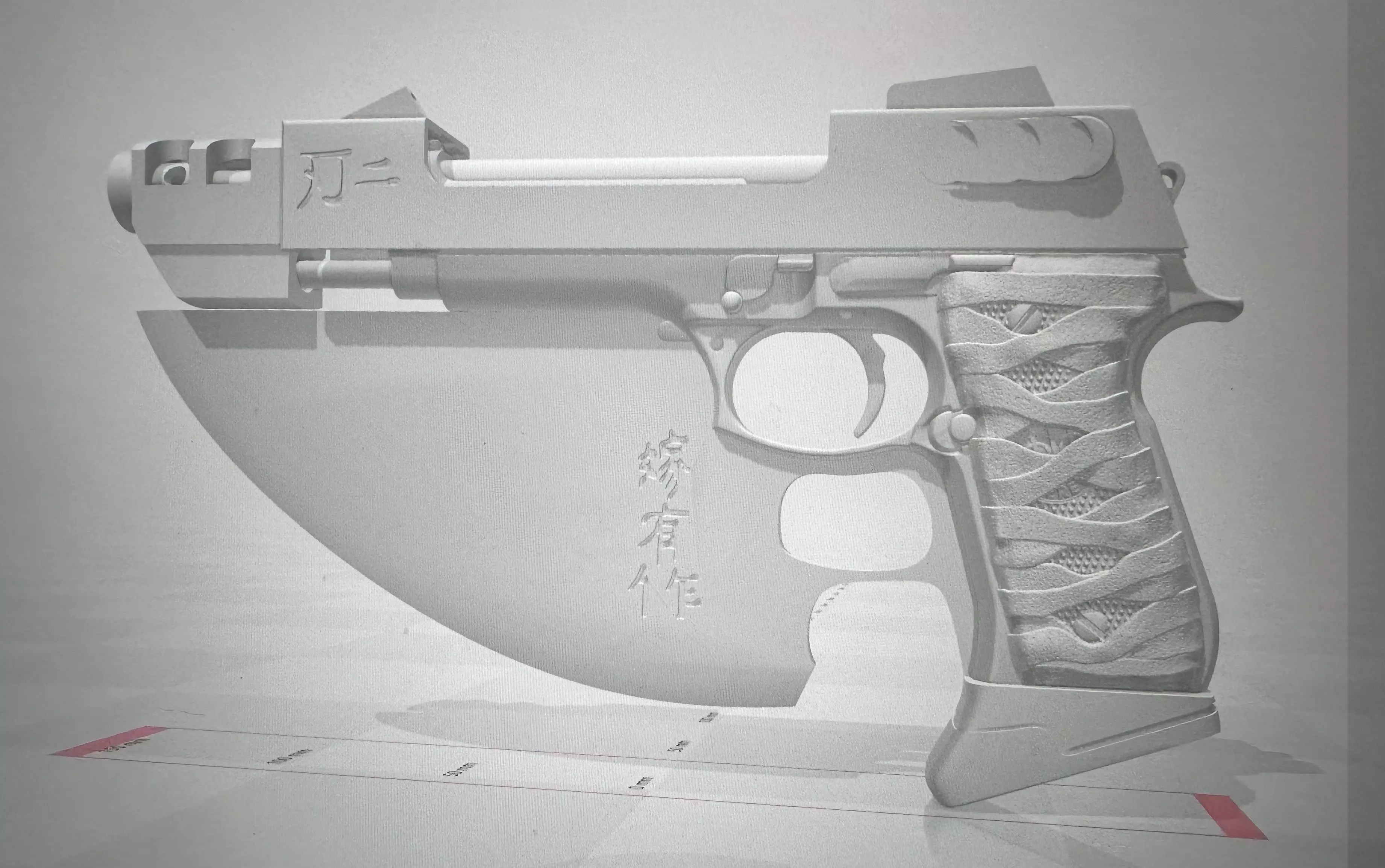 Blade 2 Beretta Prop - Ron Perlman - Reinhardt 3D print model_0