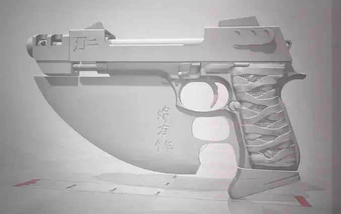 Blade 2 Beretta Prop - Ron Perlman - Reinhardt 3D print model