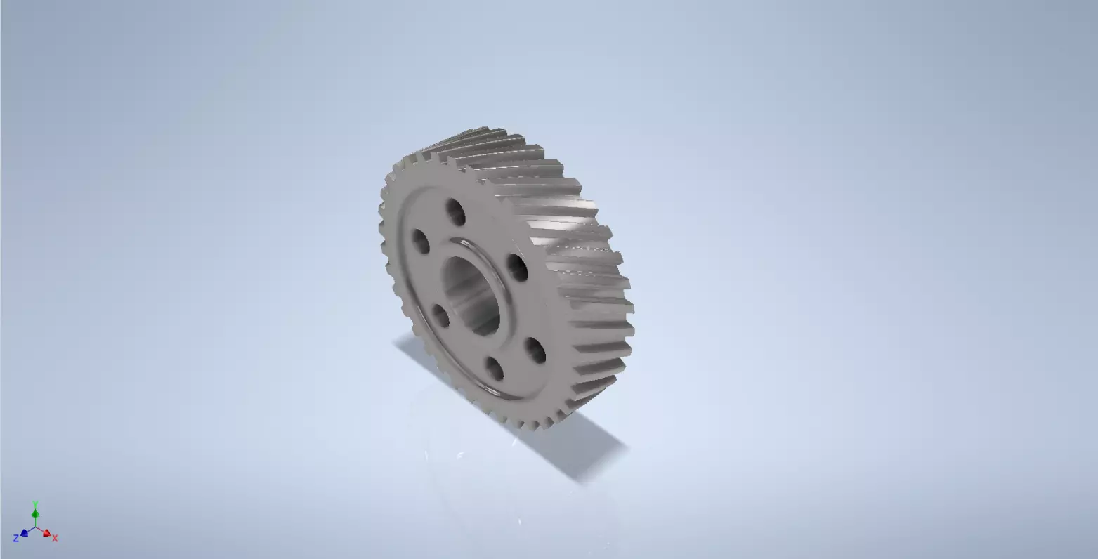 Precision-Engineered Helical Gear for Smooth Power Transmission 3D print model_0