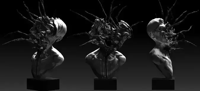  Necromorph Bust 3D print model