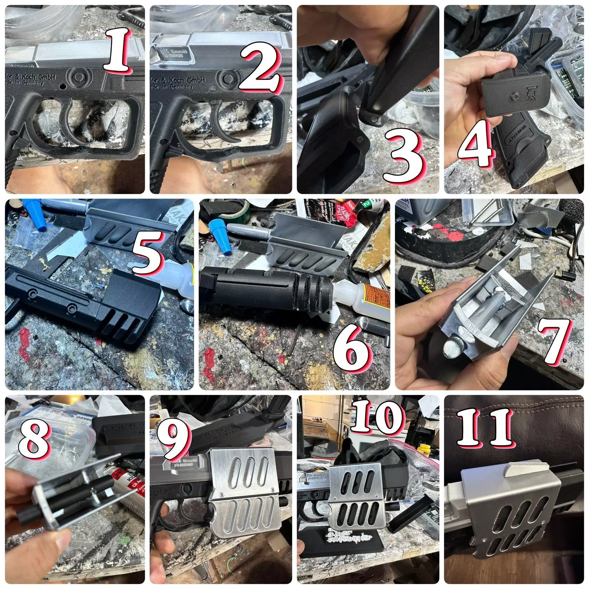 Blade 2 Live Fire USP Match Prop w LAM - Wesley Snipes 3D print model_1