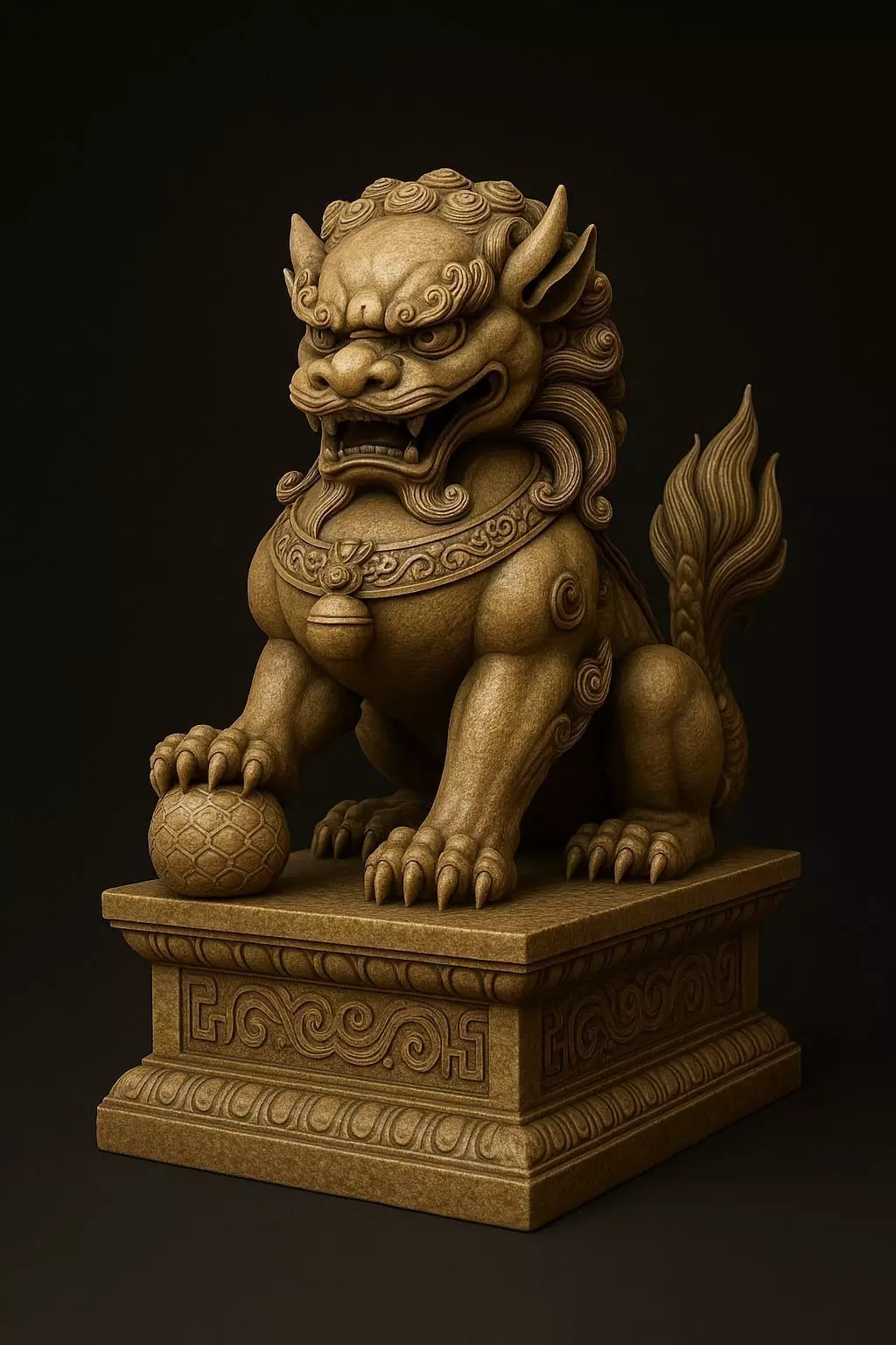 Guardian Foo Dog Free 3D print model_0
