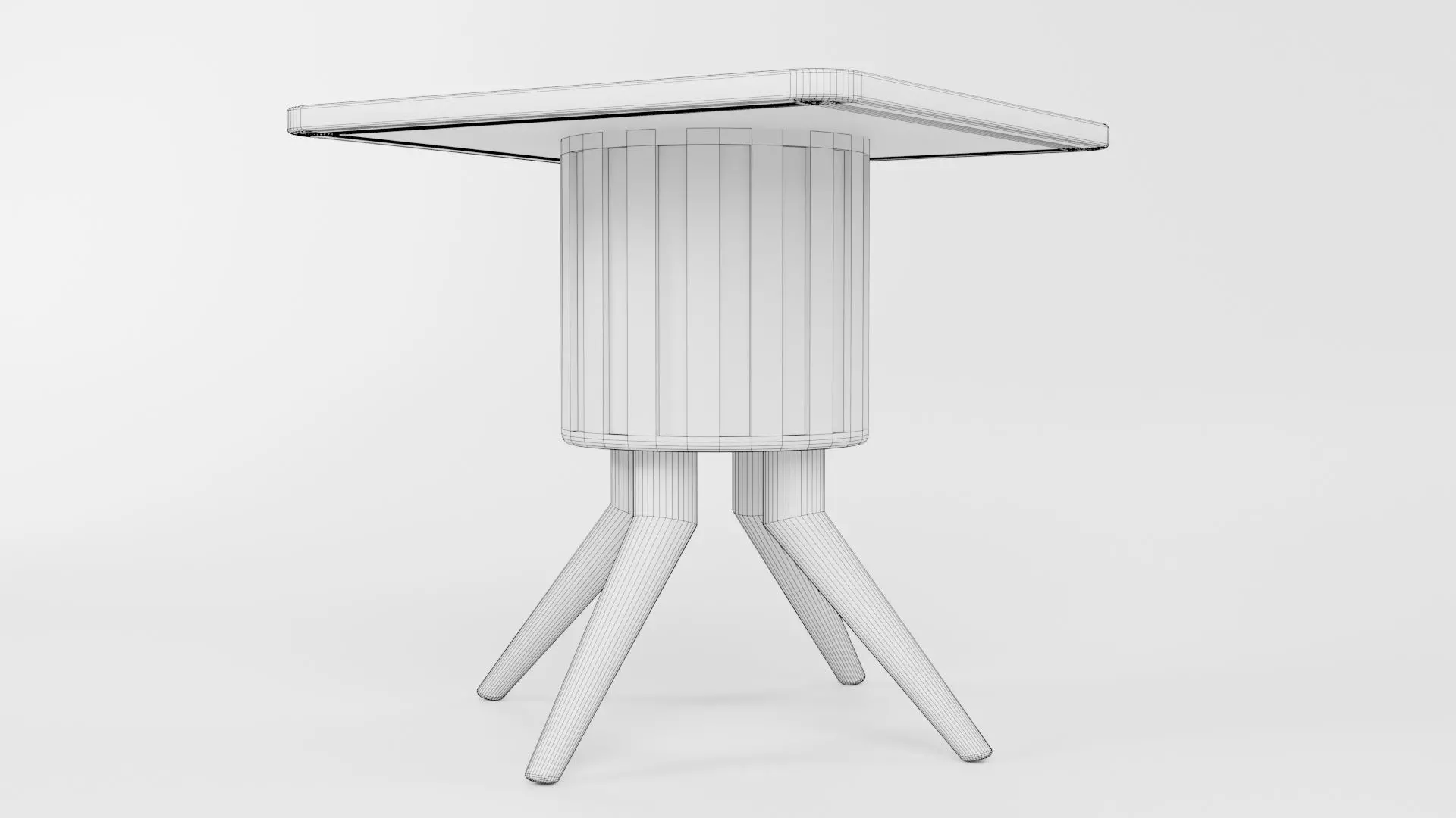 Square Table CG37 3D model_6