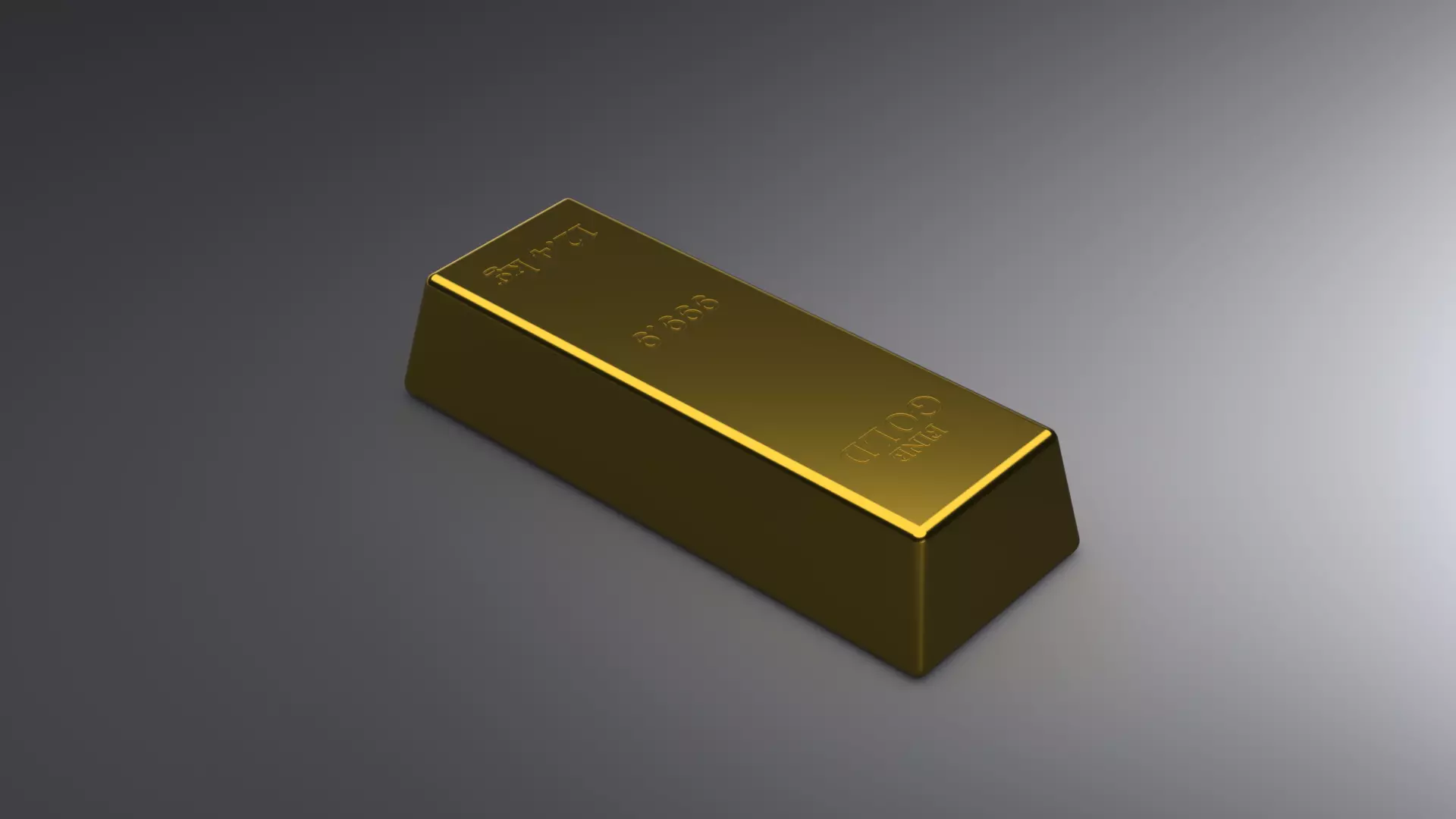 GOLD BAR 3D model_2
