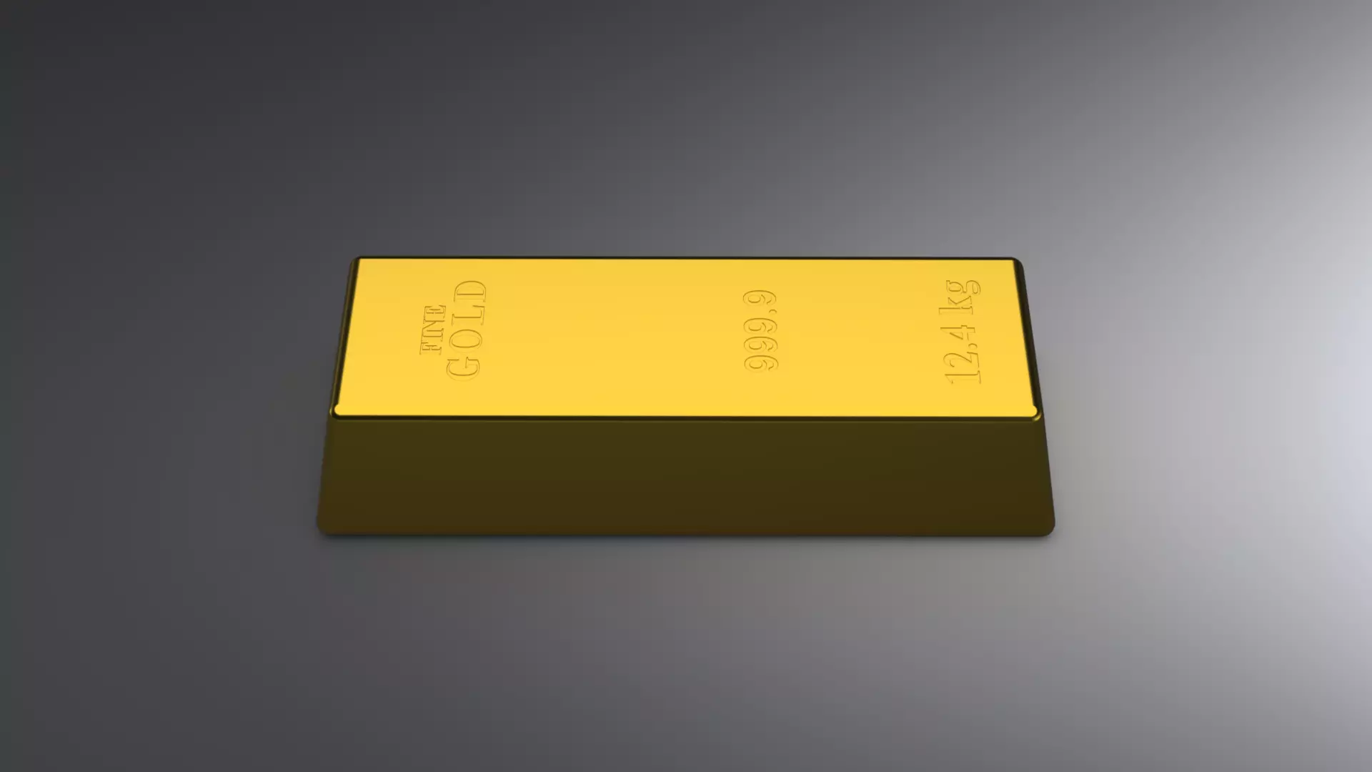 GOLD BAR 3D model_4