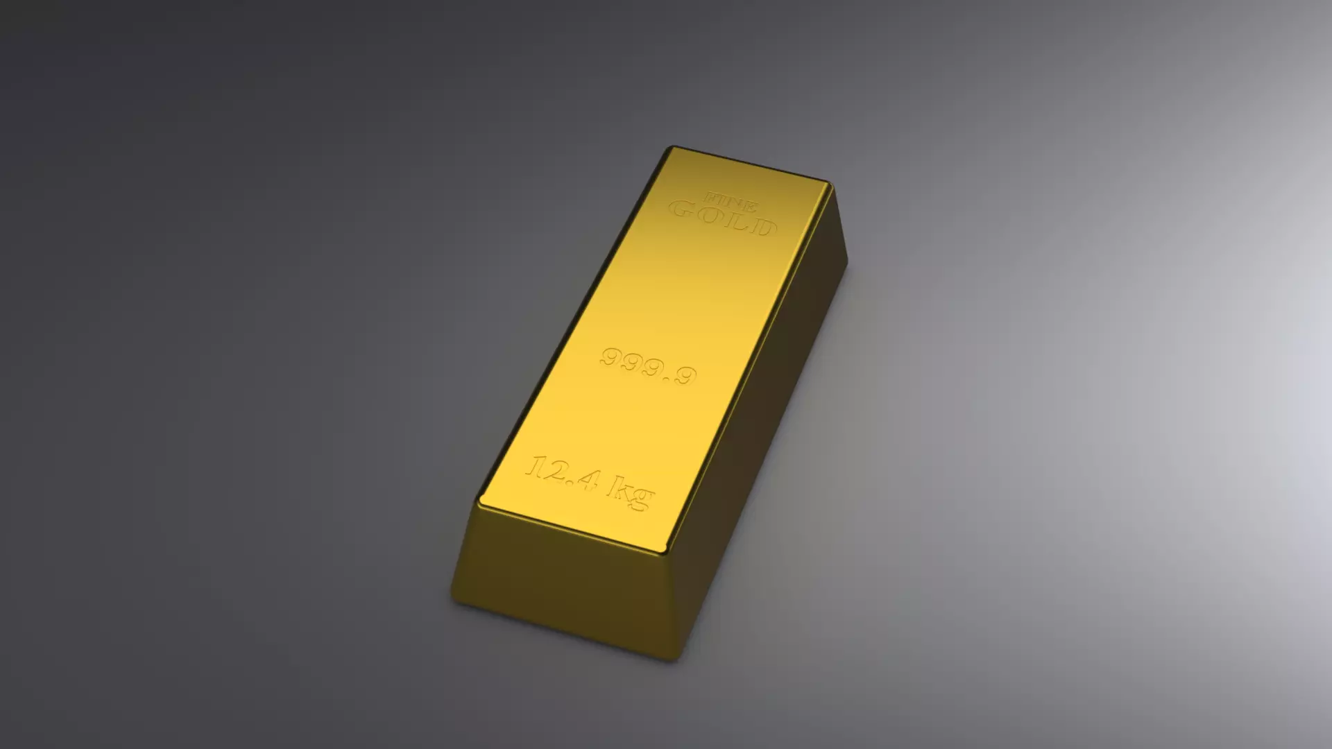 GOLD BAR 3D model_1