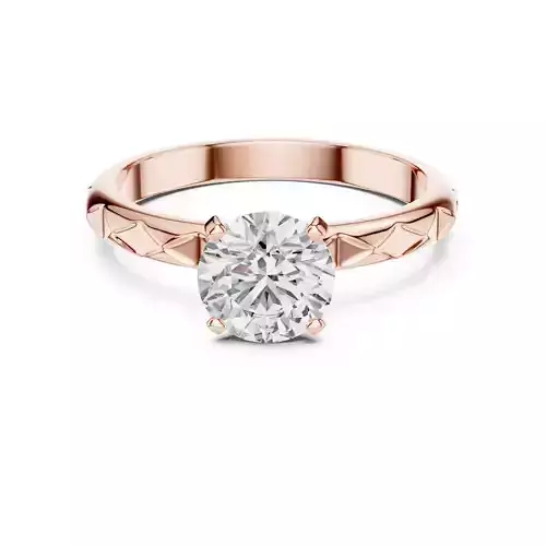 Solitaire Round Diamond Engagement Wedding Ring 3DM STL Video