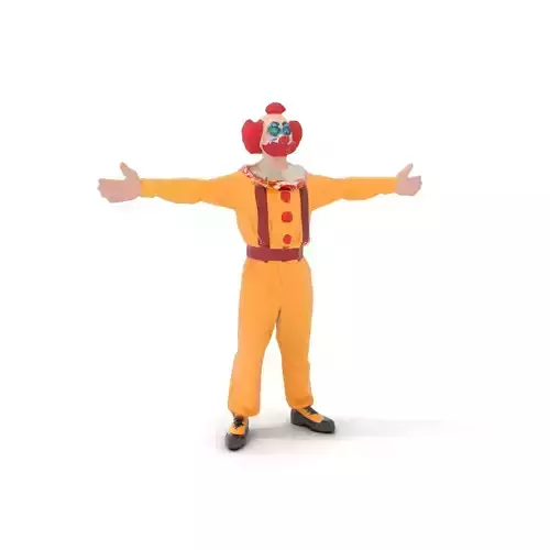 Colorful Clown Character model pack Low-poly 3D model