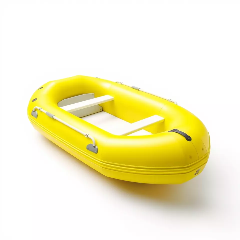 Yellow Inflatable Raft model pack Low-poly 3D model_2