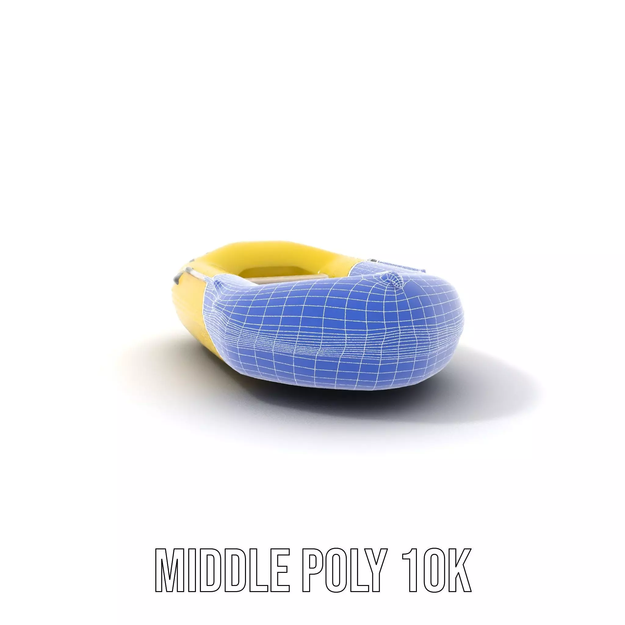Yellow Inflatable Raft model pack Low-poly 3D model_24