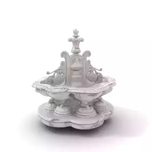 Ornate Marble Fountain model pack