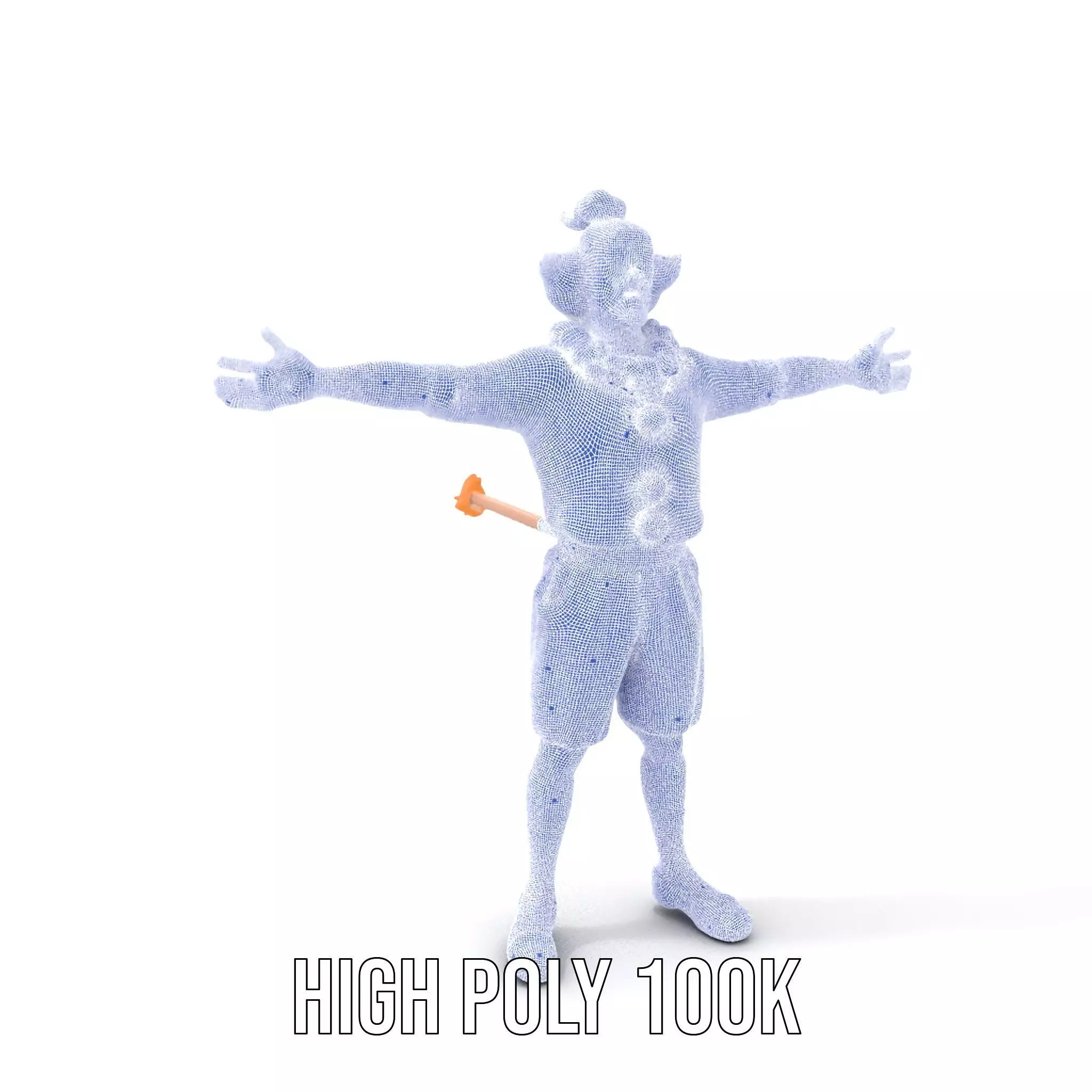 Vibrant Clown Character model pack Low-poly 3D model_4