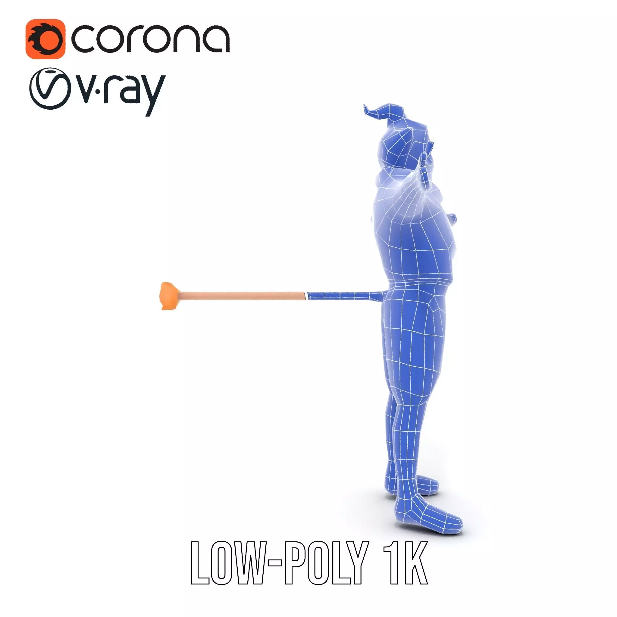 Vibrant Clown Character model pack Low-poly 3D model_25