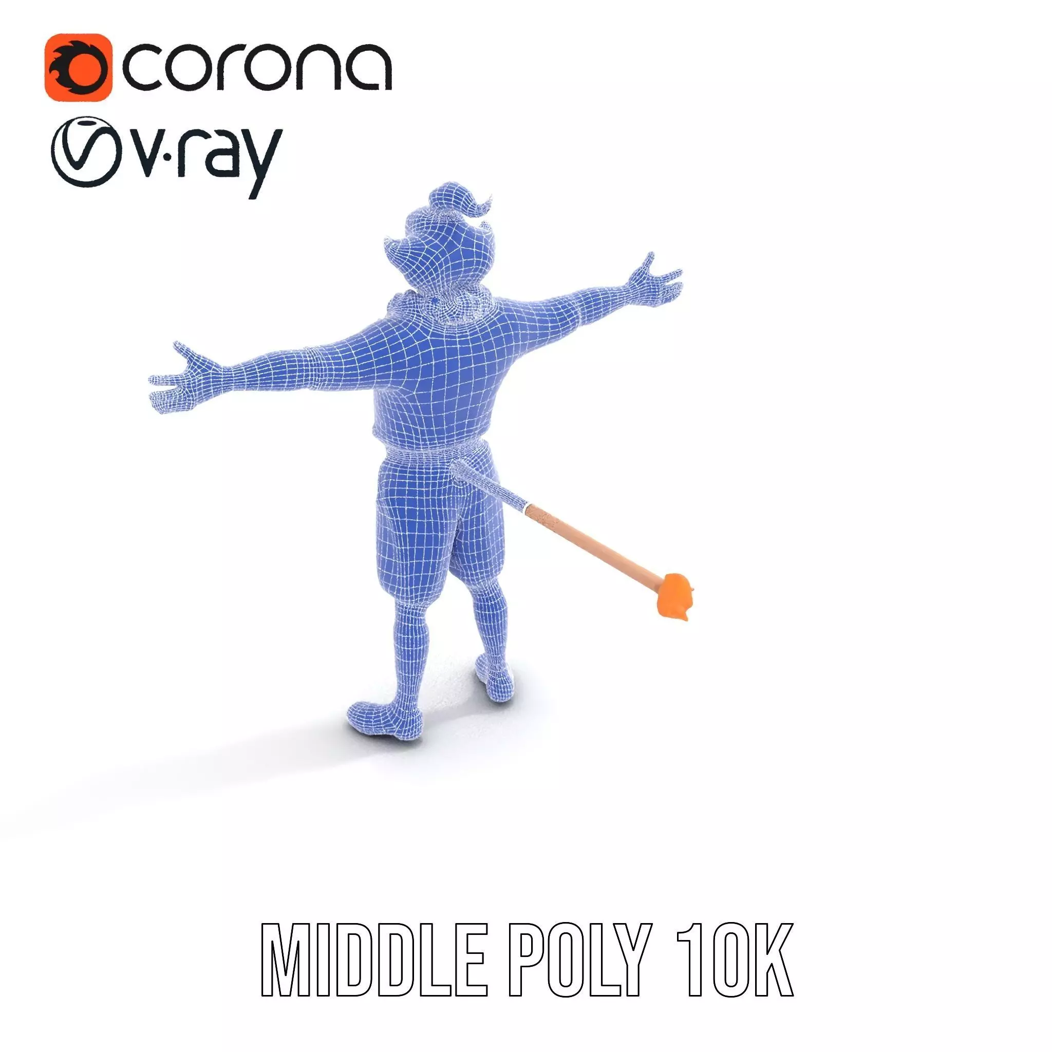 Vibrant Clown Character model pack Low-poly 3D model_11