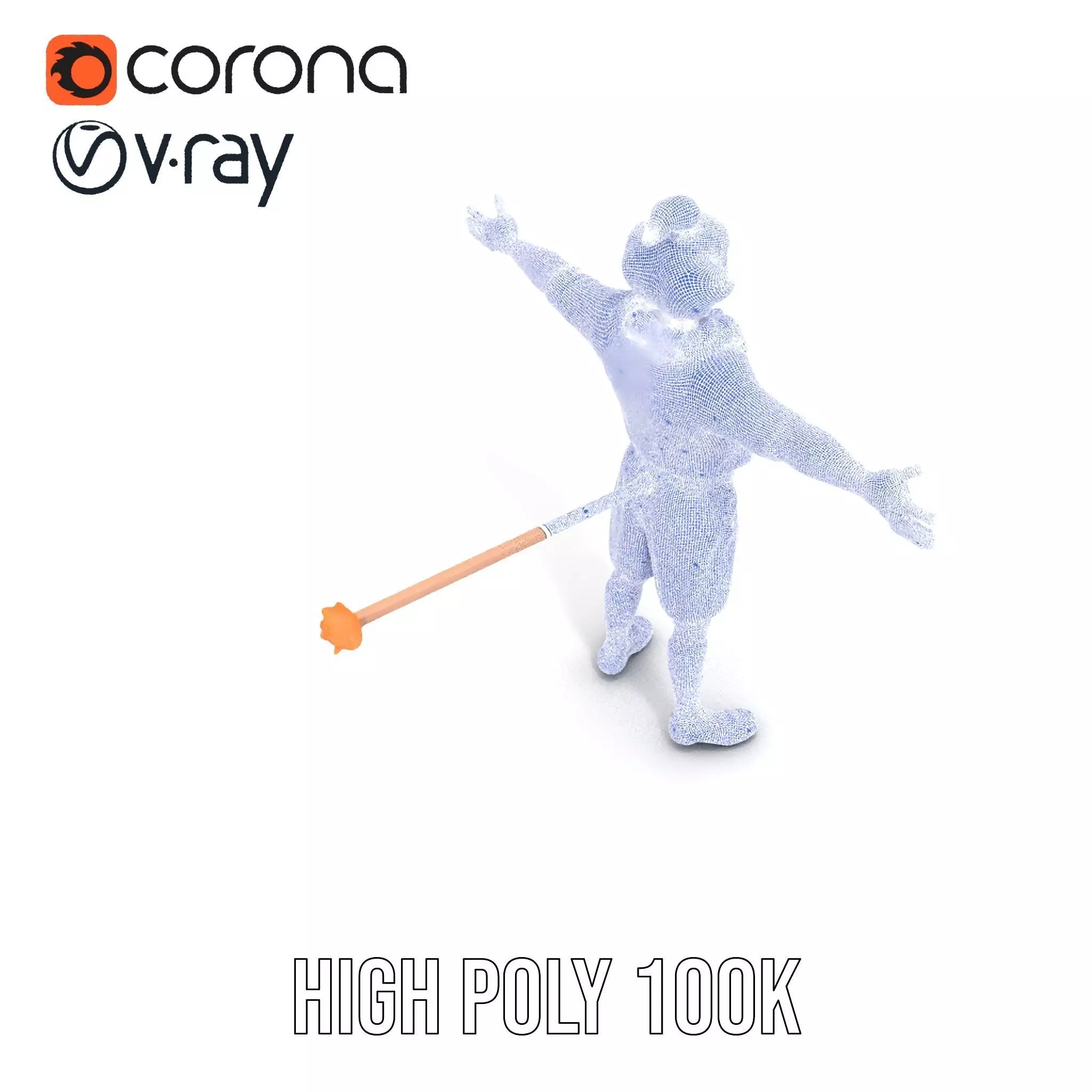 Vibrant Clown Character model pack Low-poly 3D model_29