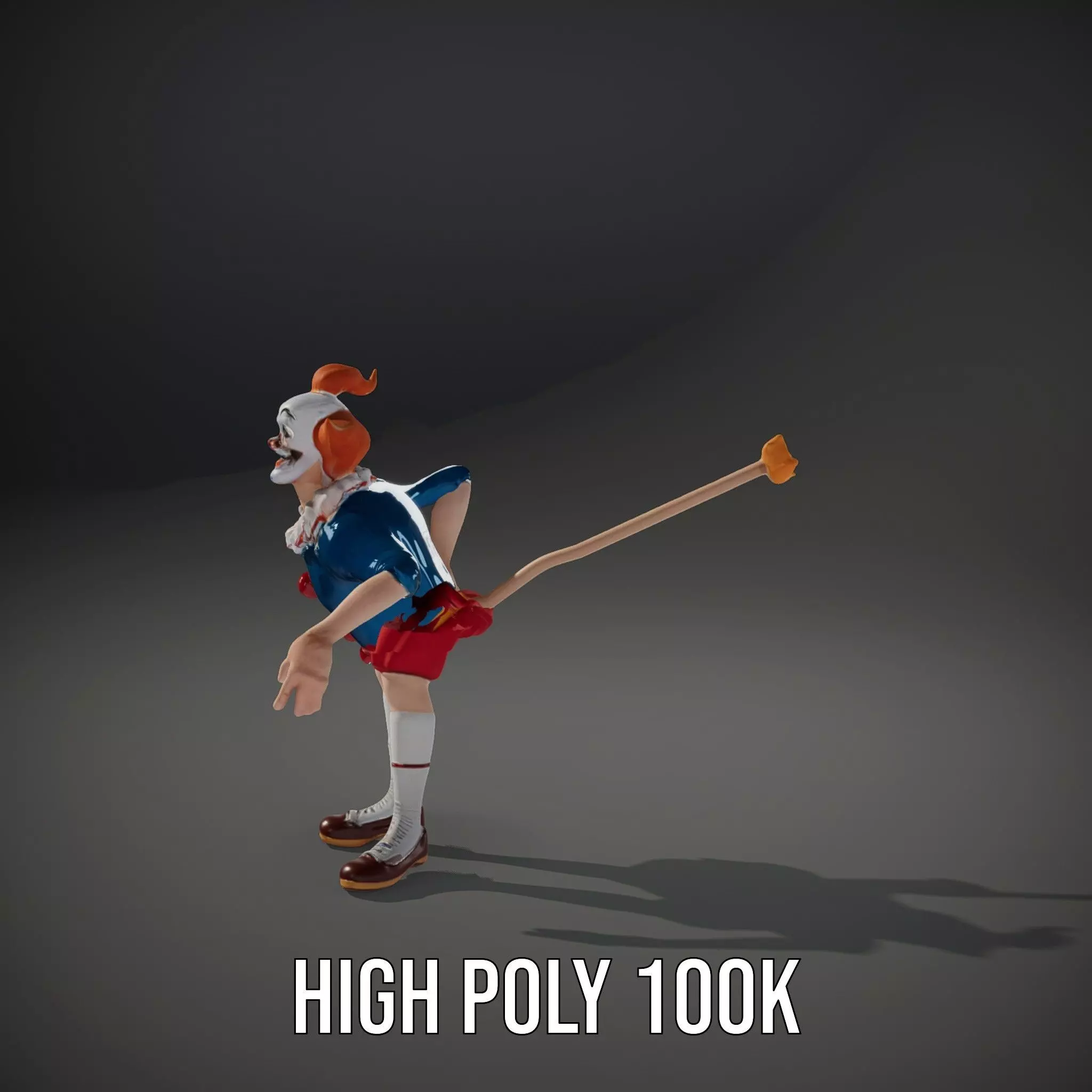 Vibrant Clown Character model pack Low-poly 3D model_10