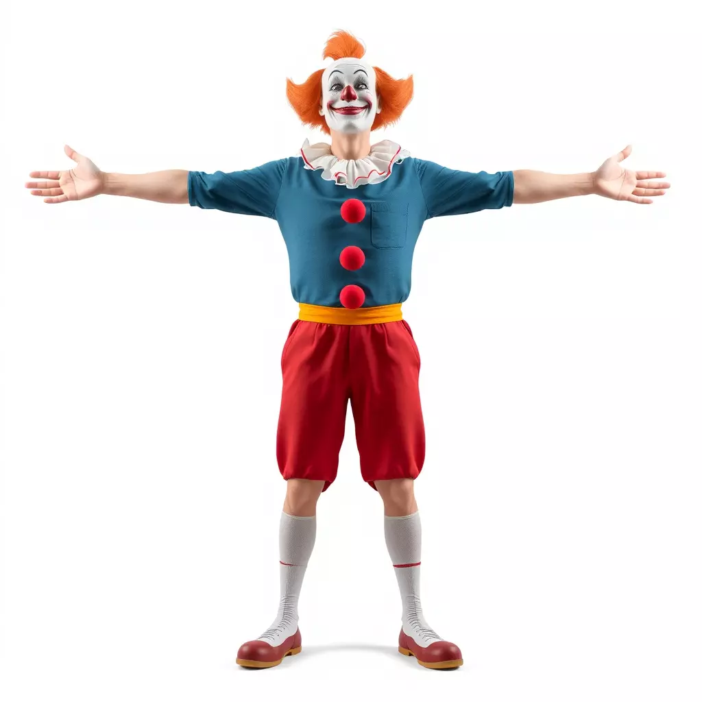 Vibrant Clown Character model pack Low-poly 3D model_2