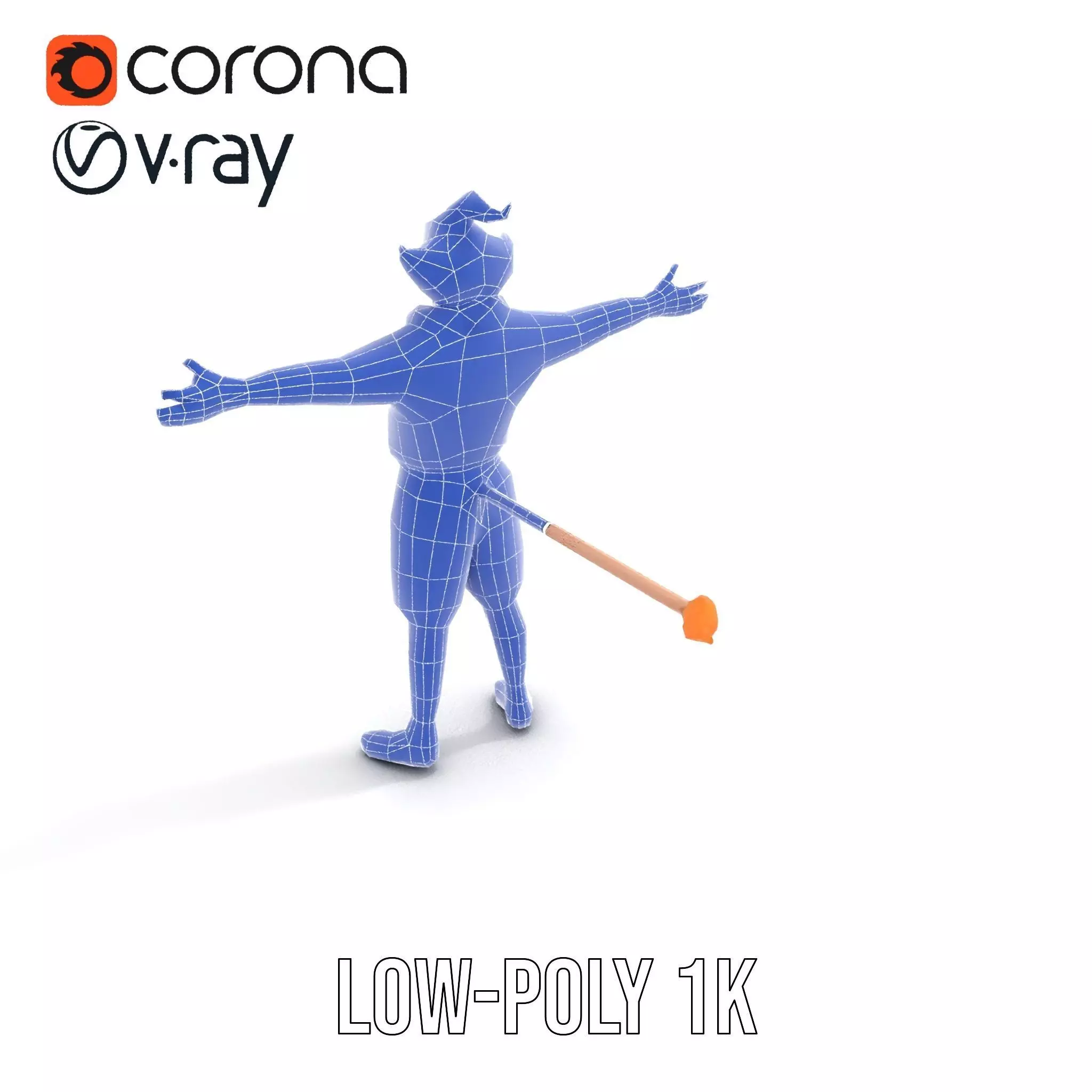 Vibrant Clown Character model pack Low-poly 3D model_31