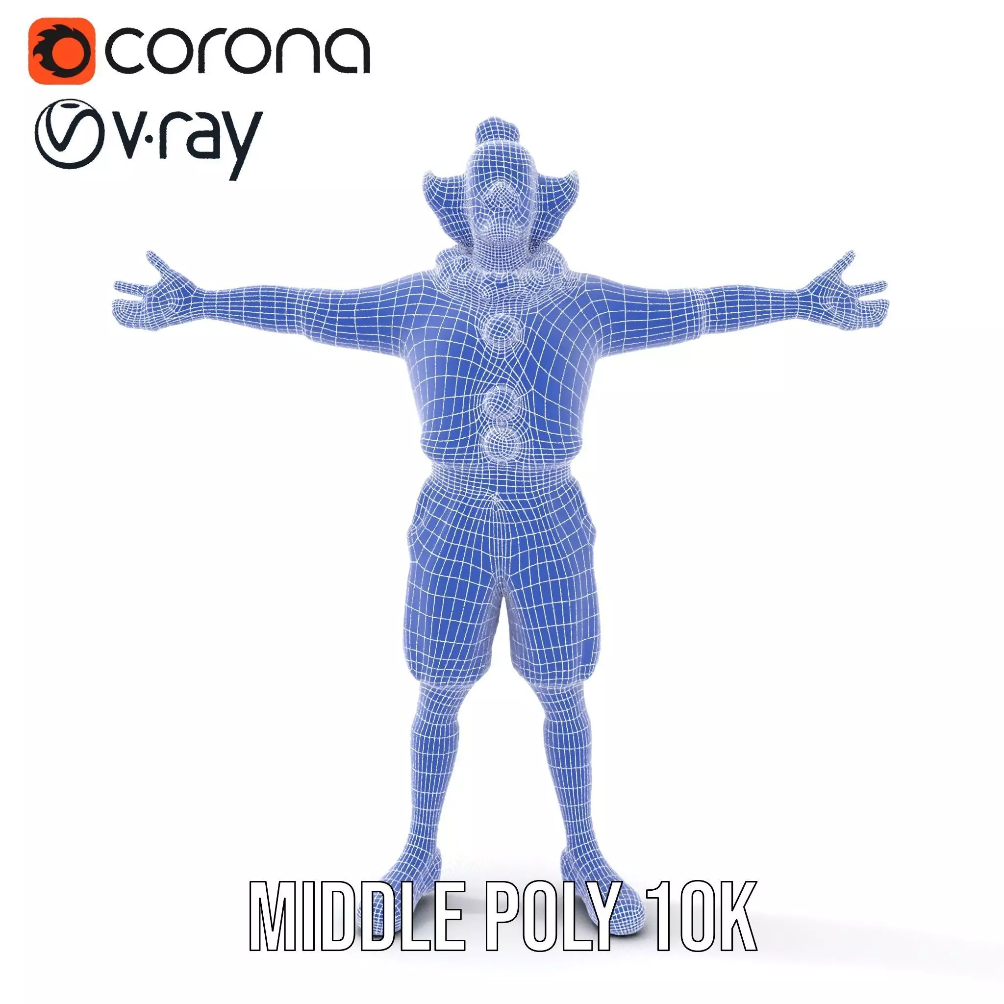 Vibrant Clown Character model pack Low-poly 3D model_24