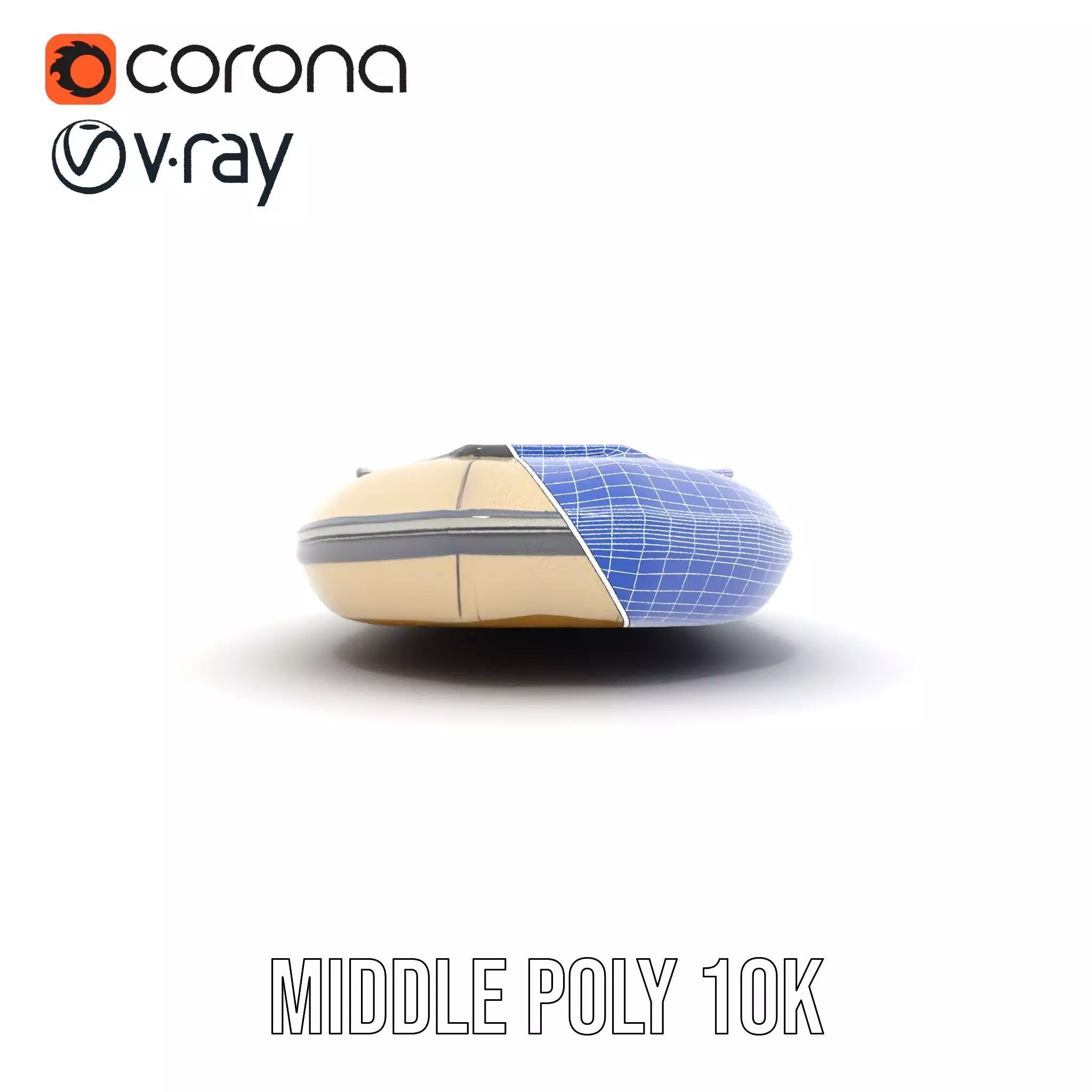 Ivory Inflatable Boat model pack Low-poly 3D model_27