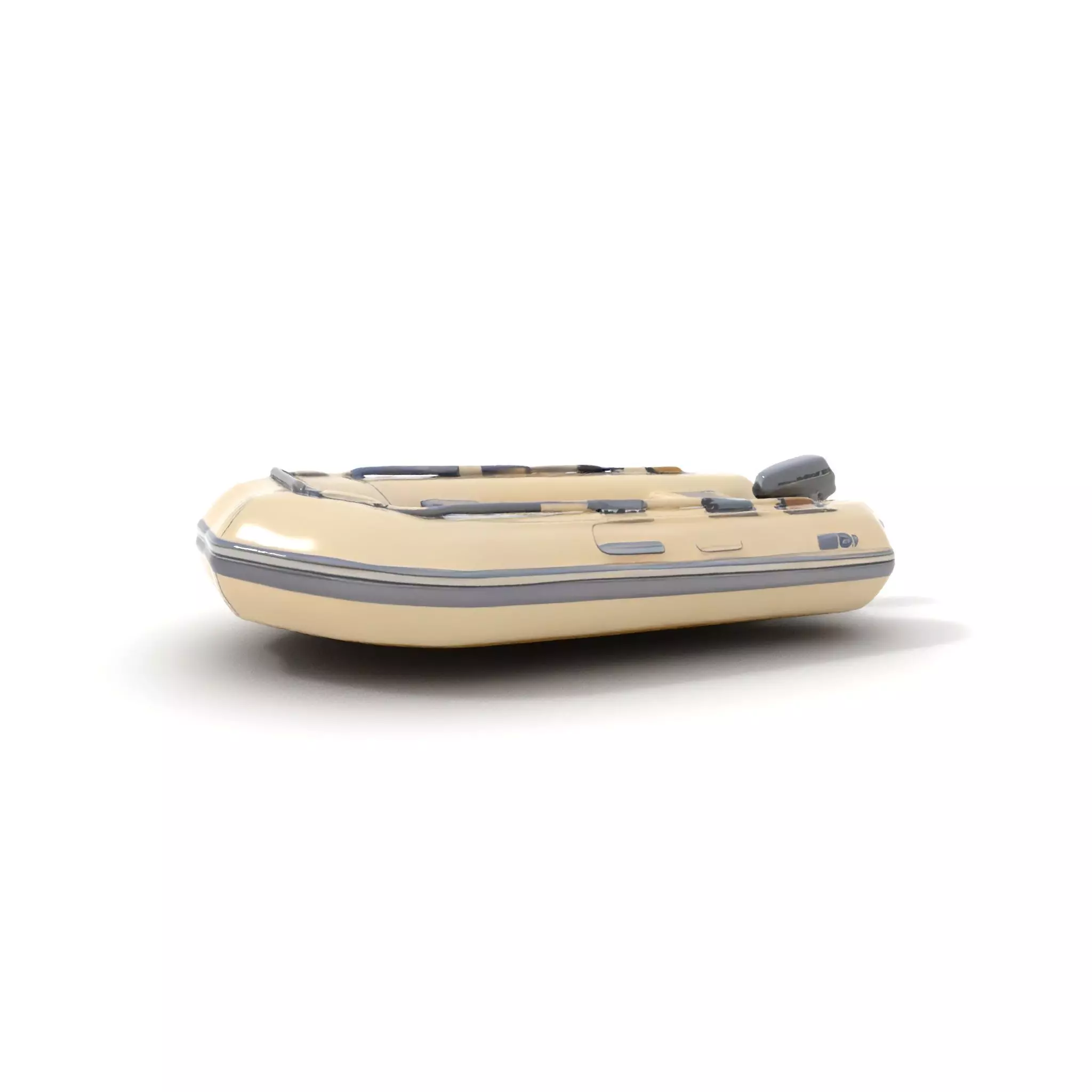 Ivory Inflatable Boat model pack Low-poly 3D model_0