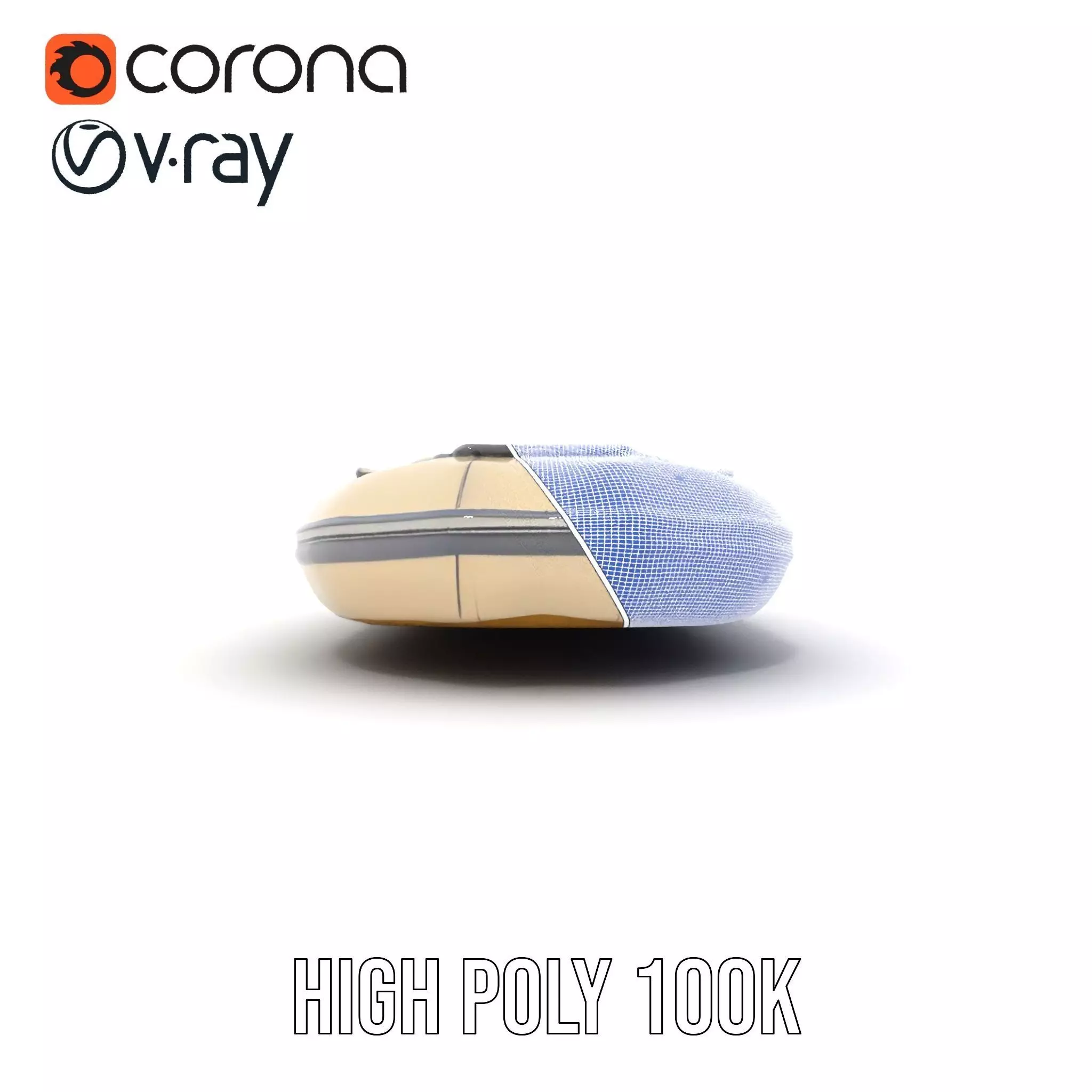 Ivory Inflatable Boat model pack Low-poly 3D model_29