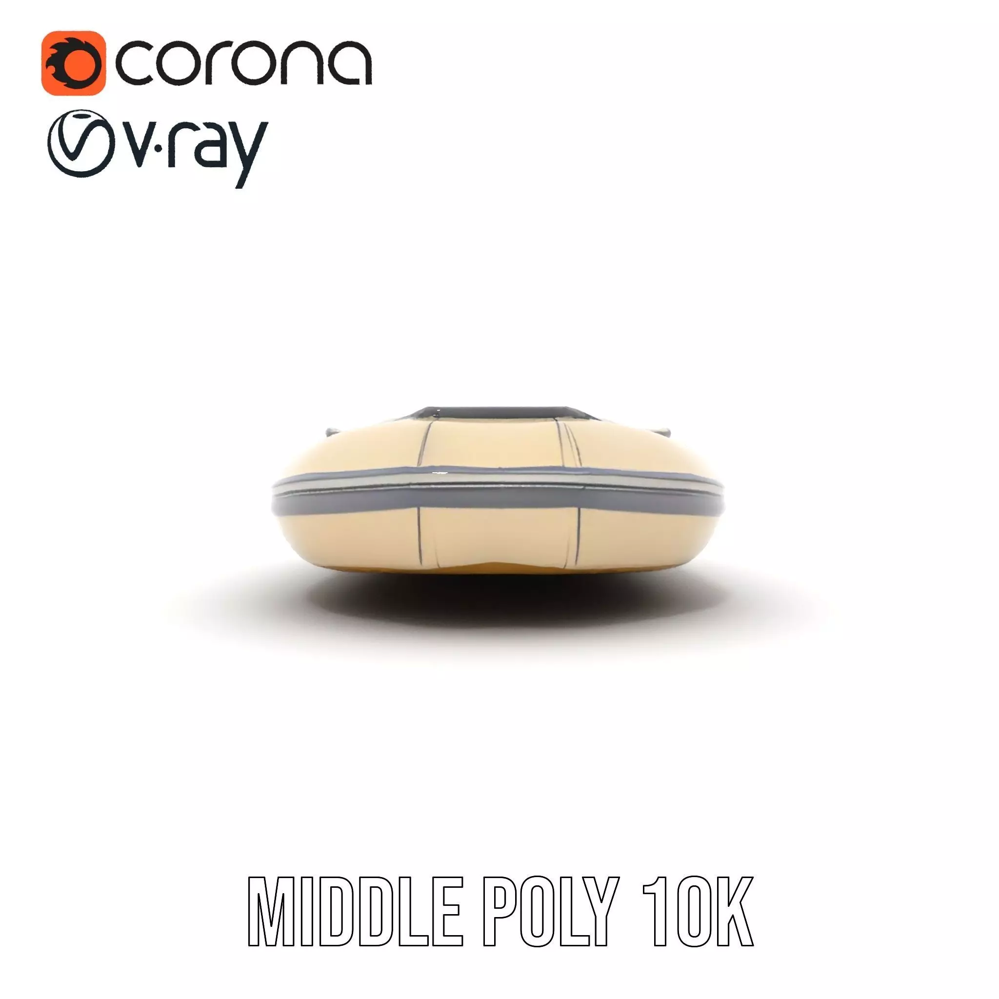 Ivory Inflatable Boat model pack Low-poly 3D model_13