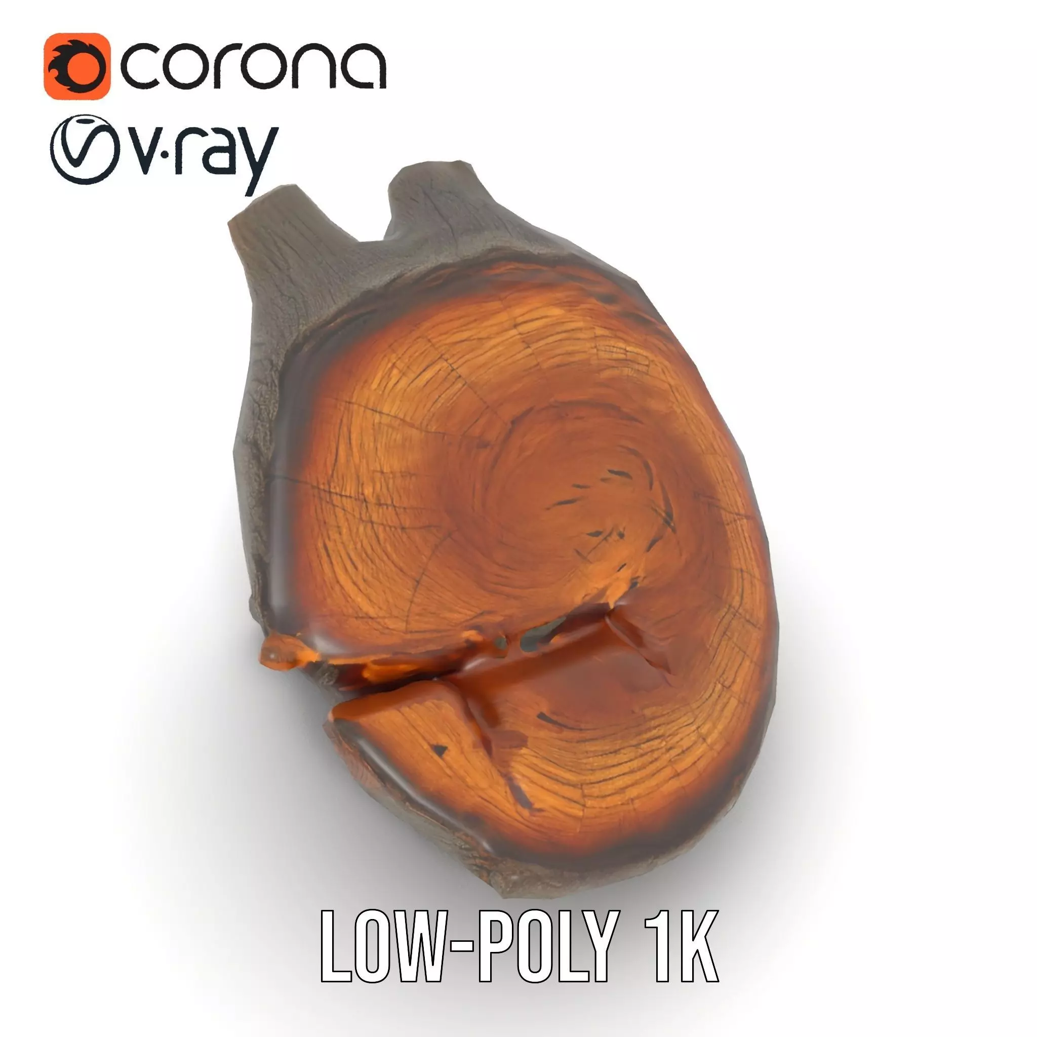 Textured Wooden Log model pack Low-poly 3D model_7