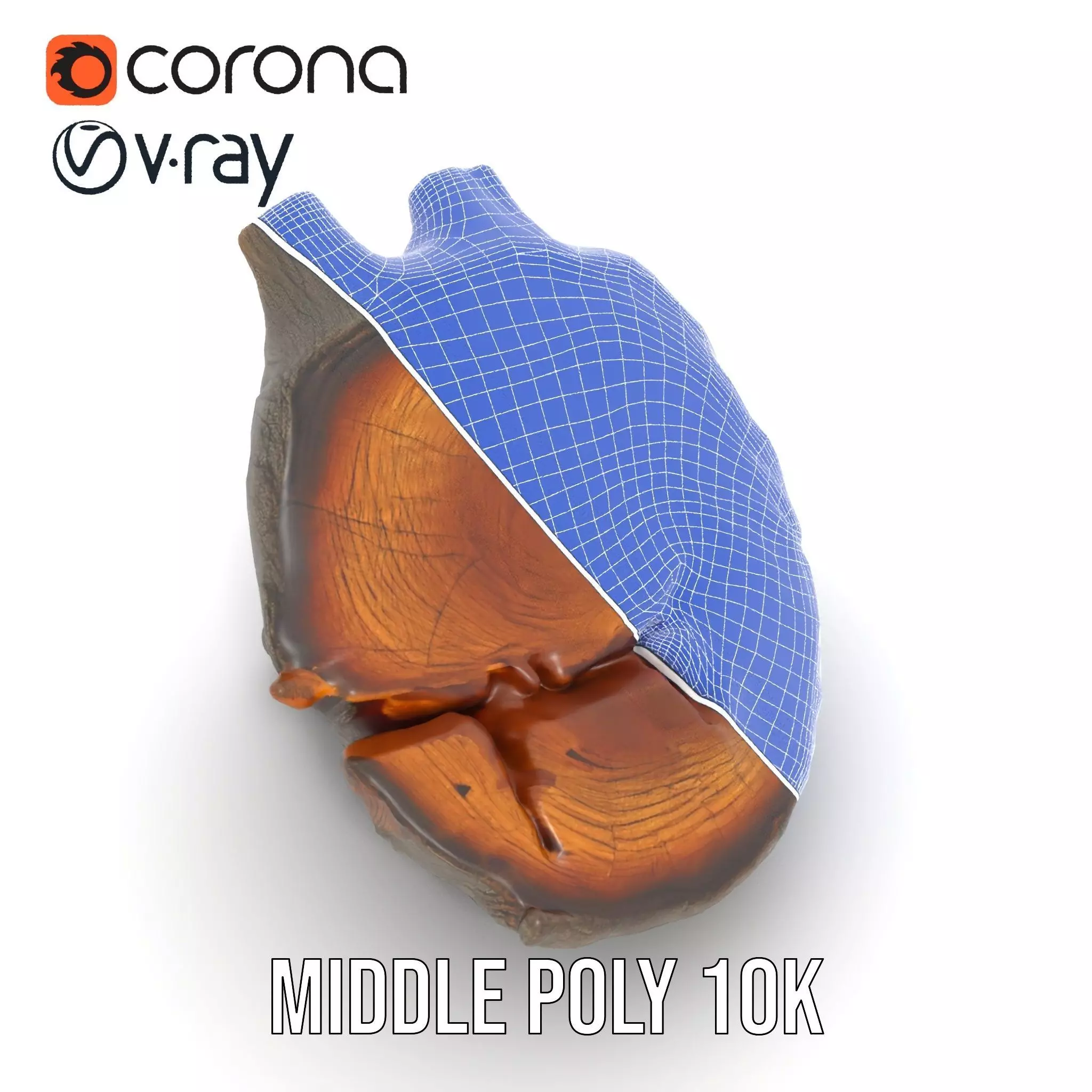 Textured Wooden Log model pack Low-poly 3D model_29