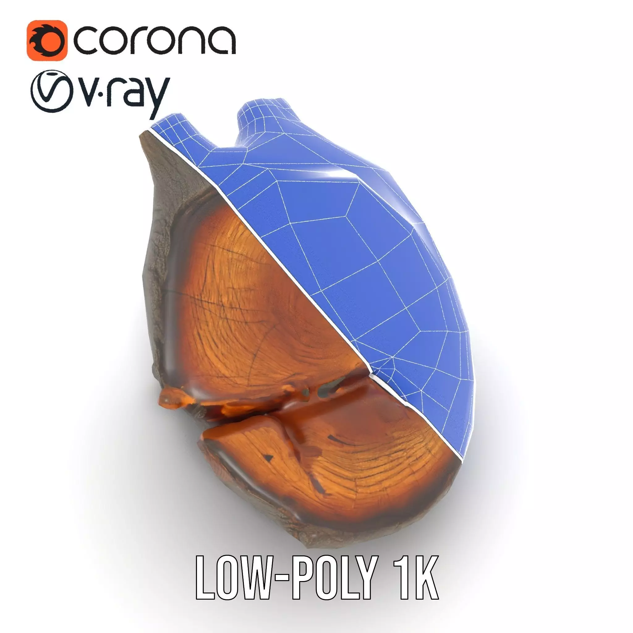Textured Wooden Log model pack Low-poly 3D model_27