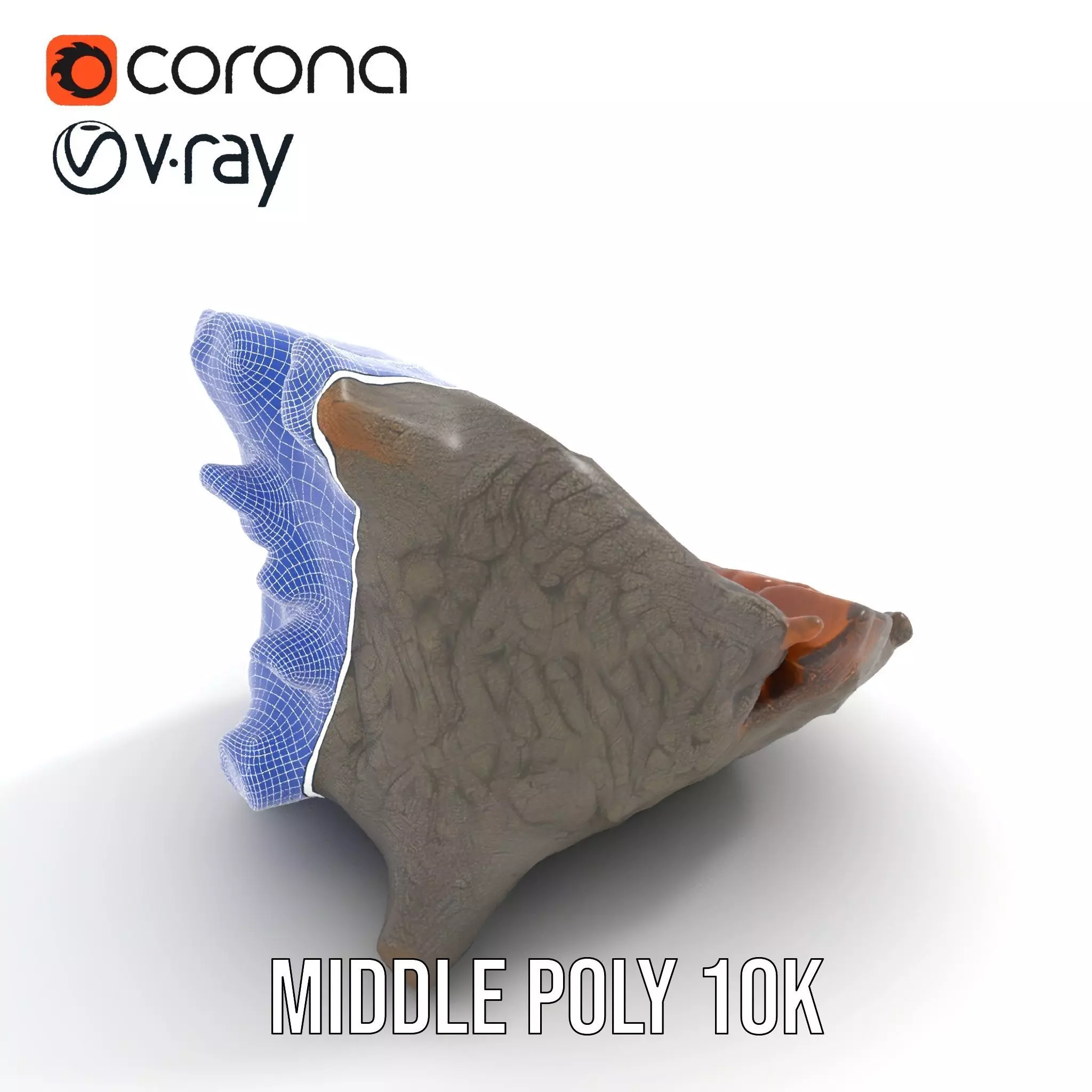 Textured Wooden Log model pack Low-poly 3D model_5