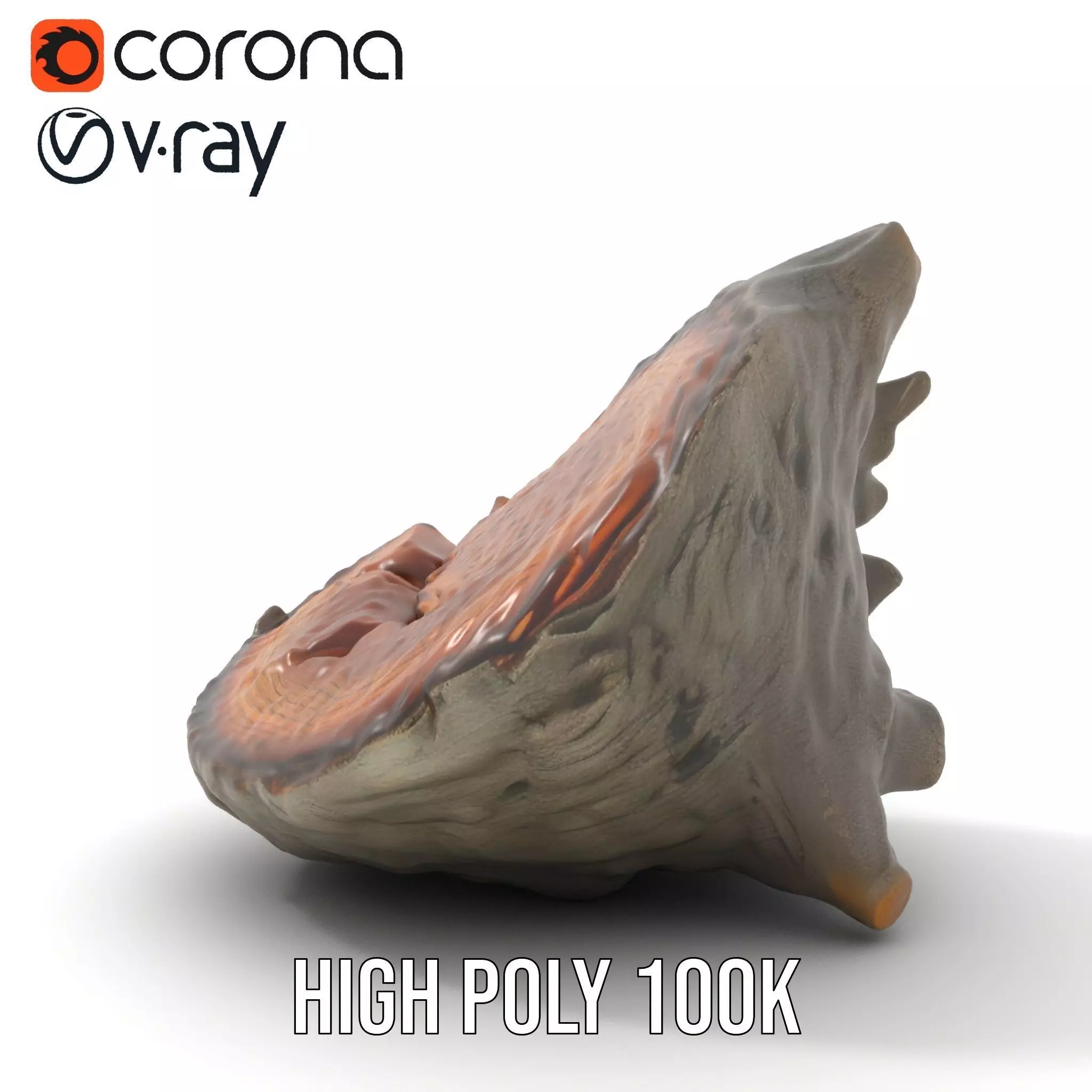 Textured Wooden Log model pack Low-poly 3D model_32