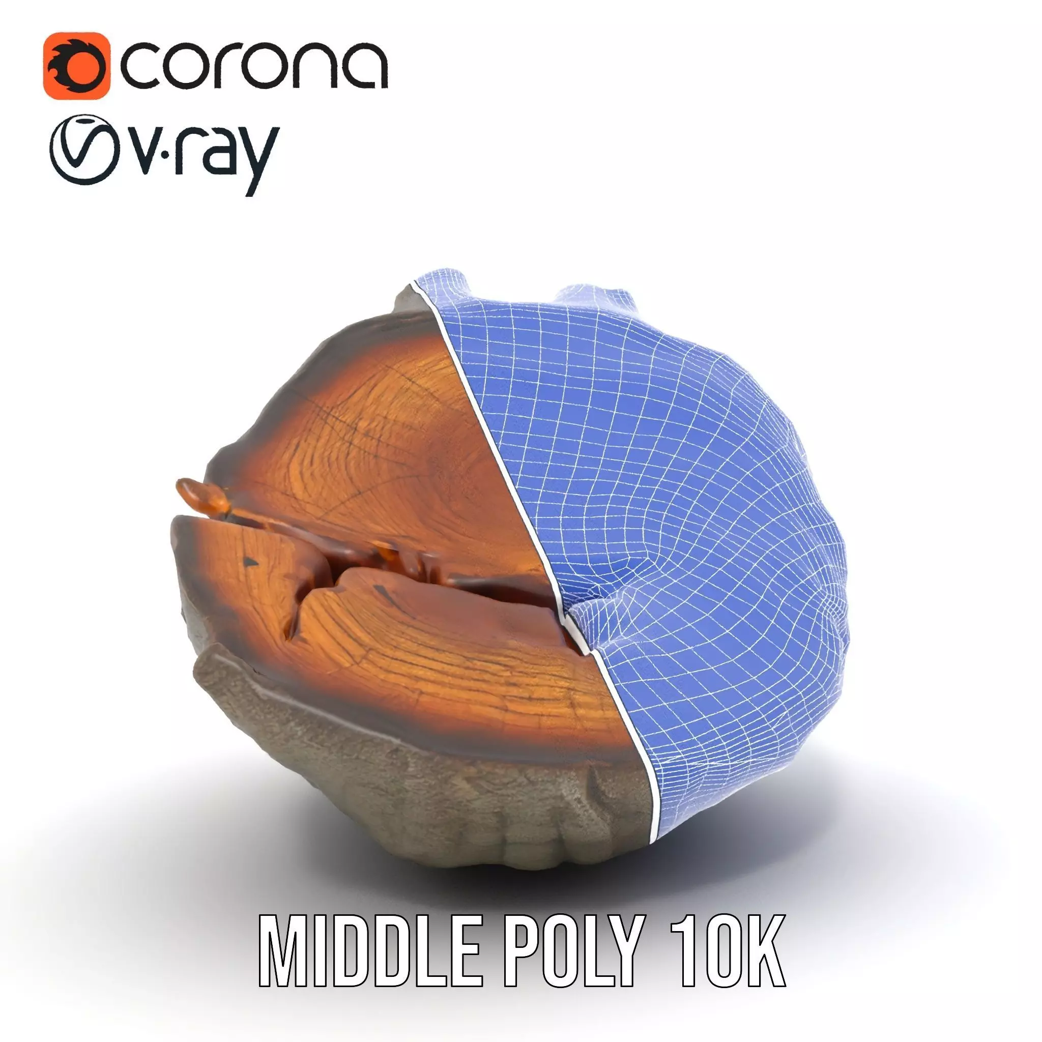Textured Wooden Log model pack Low-poly 3D model_26