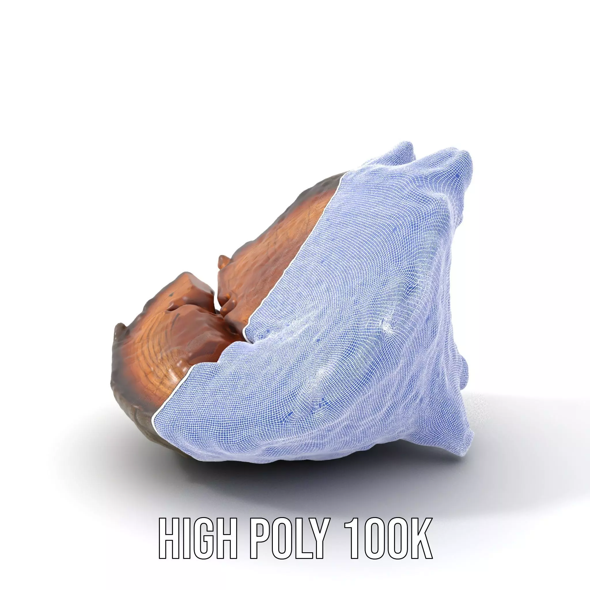 Textured Wooden Log model pack Low-poly 3D model_4