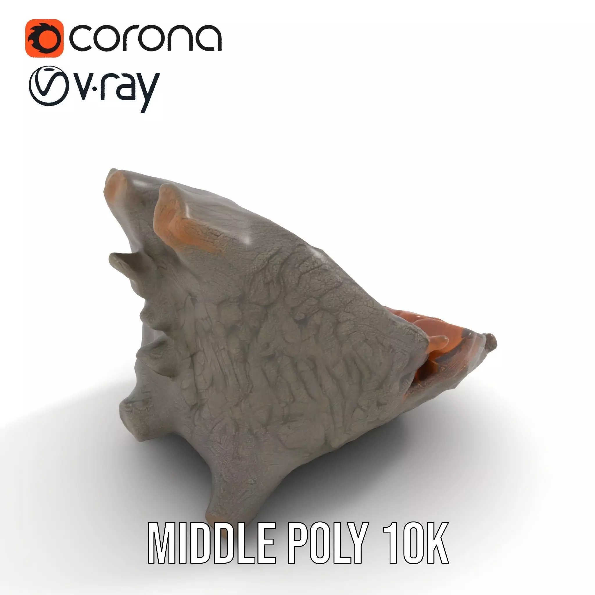 Textured Wooden Log model pack Low-poly 3D model_23
