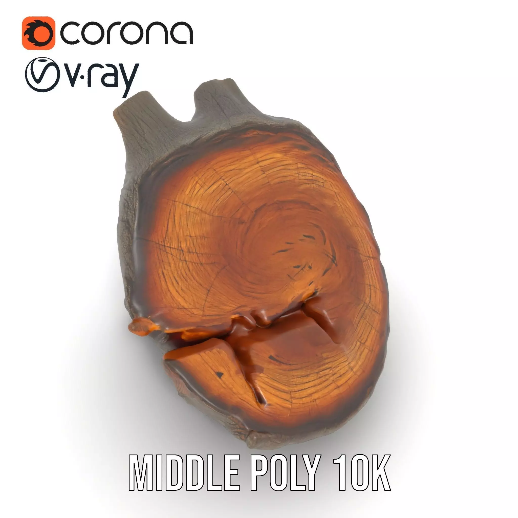 Textured Wooden Log model pack Low-poly 3D model_16